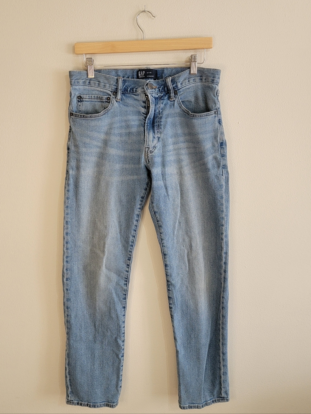 GAP Light Blue Straight-Leg Denim Jeans